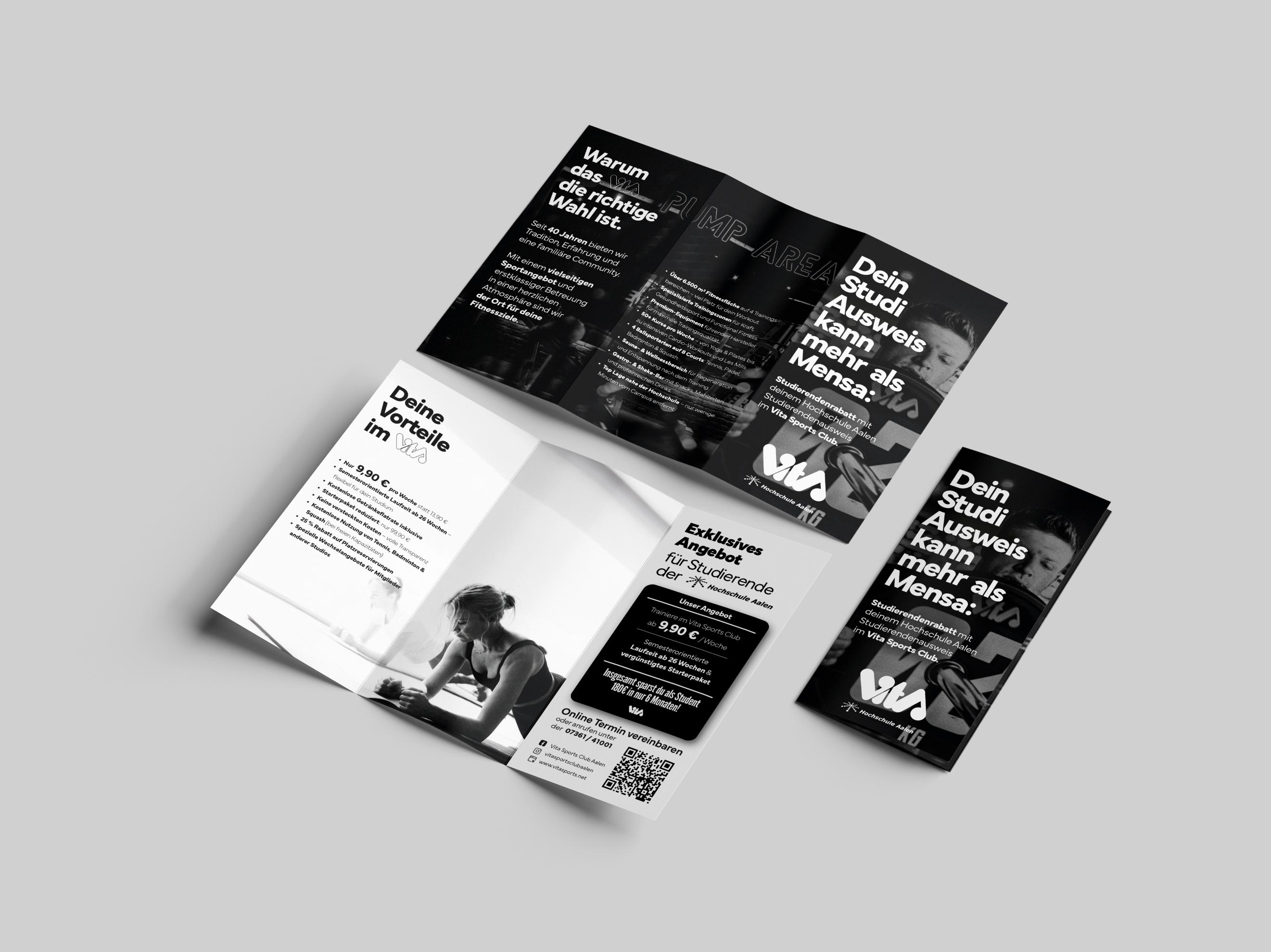 Vita Sports Club Flyer Hochschule Aalen