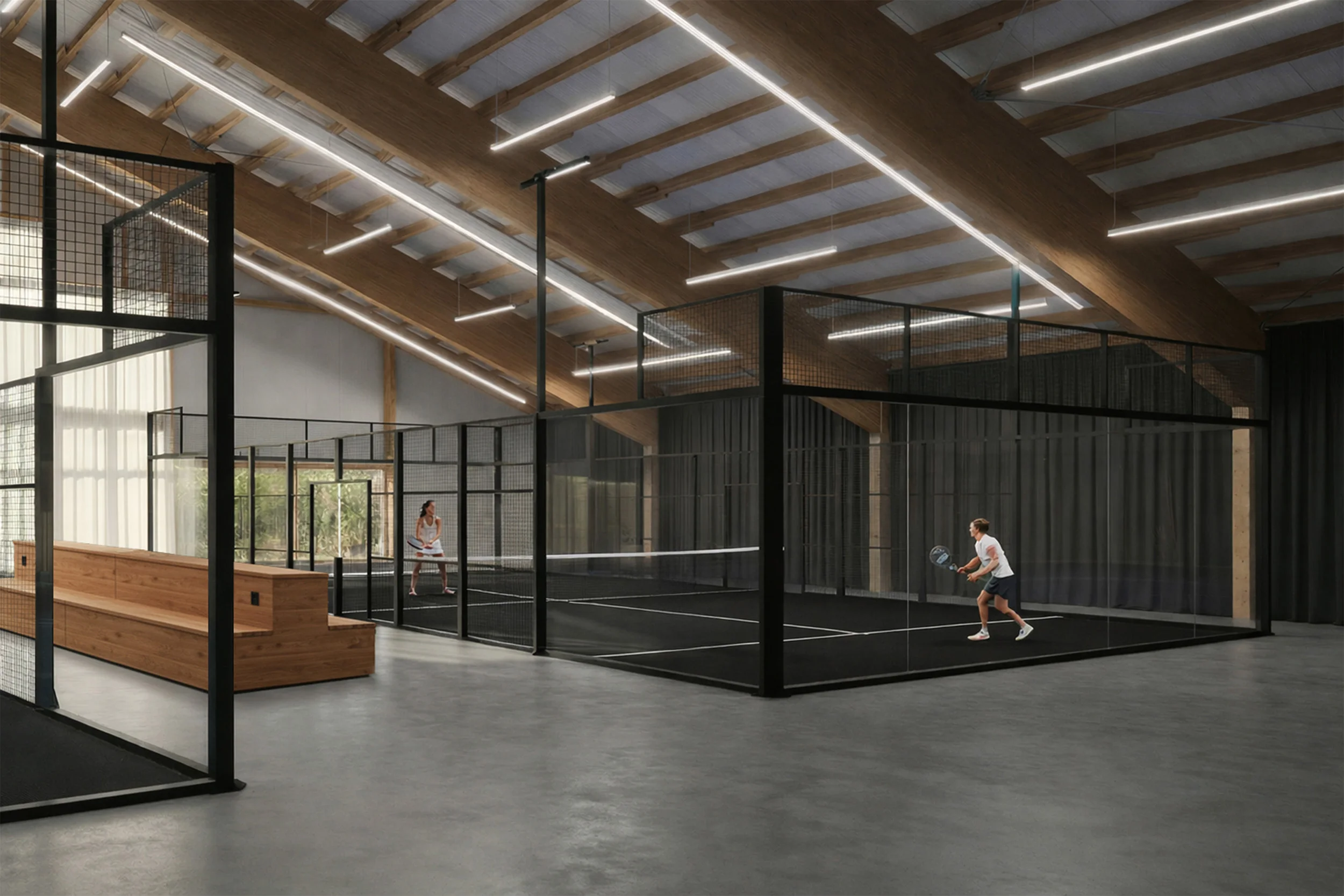 3D Visualisierung Padelhalle Vita Sports Club