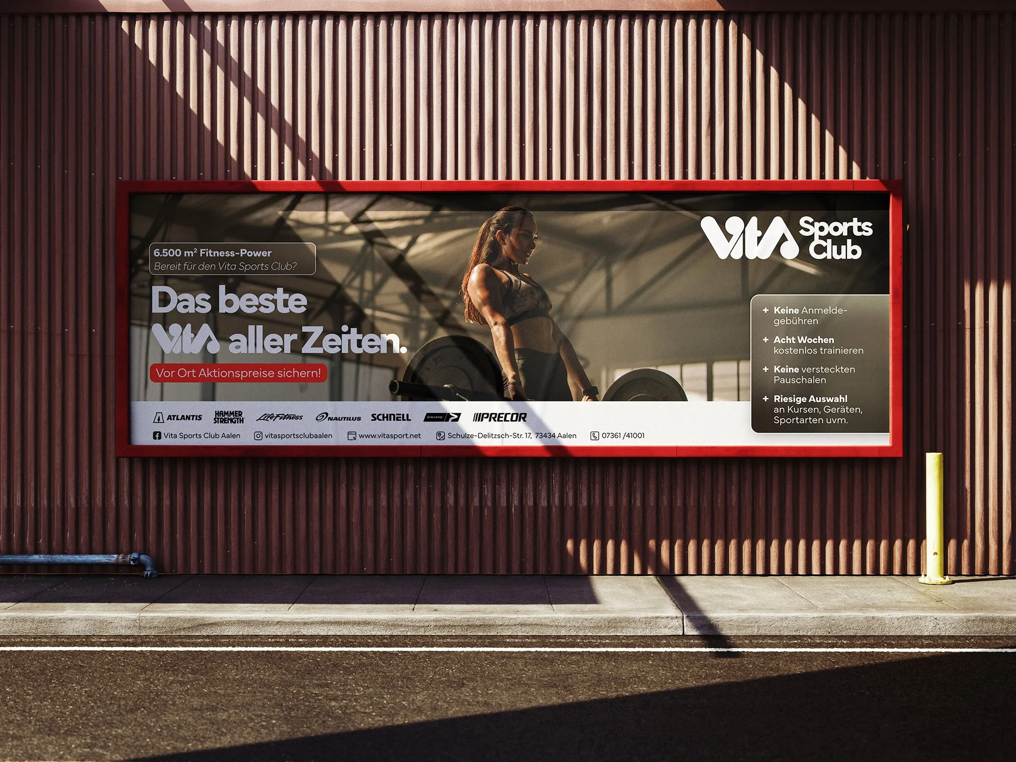 Designprojekte für Vita Sports Club Aalen – Plakate, Merchandise und digitale Medien